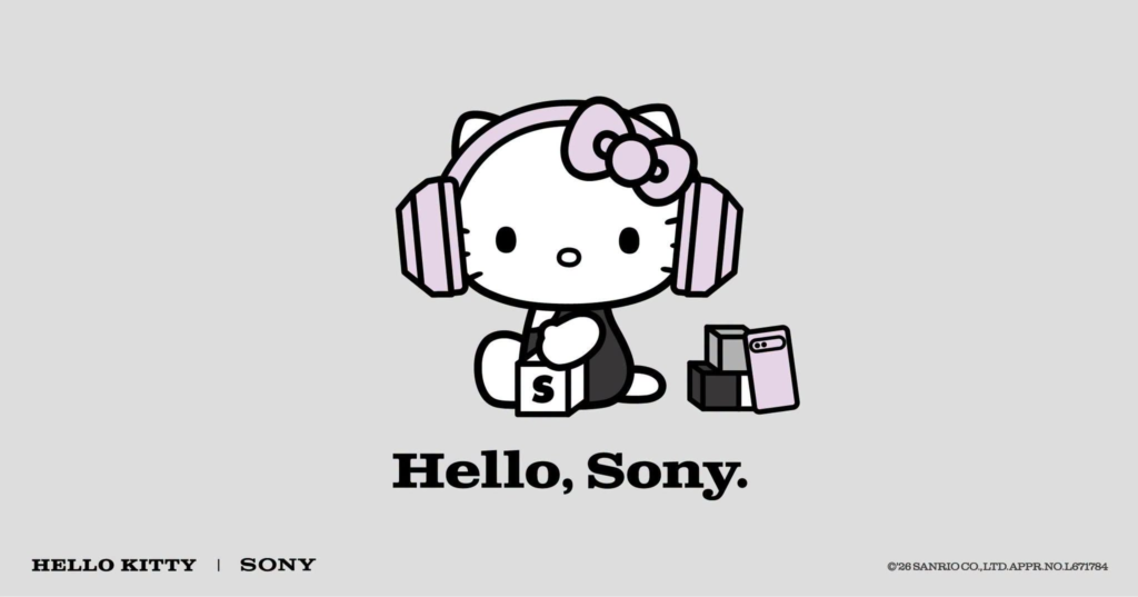 Xperia 10 VIII x Hello Kitty 限量特仕版主視覺：Hello, Sony.