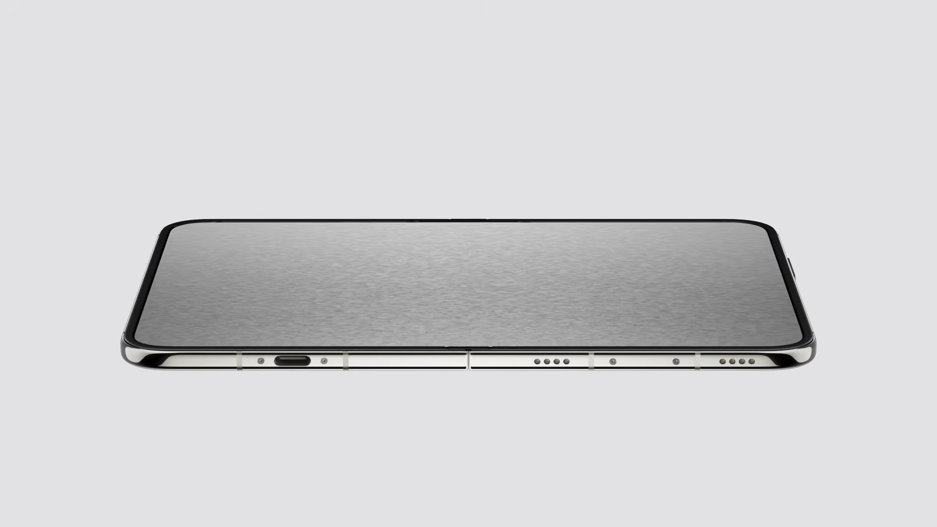 iPhone Duo 展開後的側面與摺疊結構